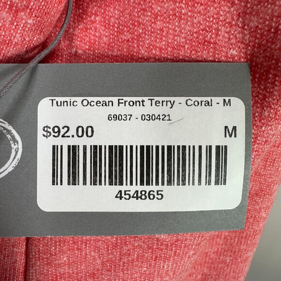 NEW Habitat Clothes to Live In Cerise Terry Tunic Sweatshirt Lagenlook Coral - Picture 7 of 11